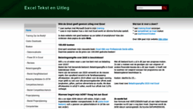 What Exceltekstenuitleg.nl website looked like in 2020 (3 years ago)