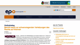 What Epo.de website looked like in 2020 (3 years ago)