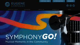 What Eugenesymphony.org website looked like in 2020 (3 years ago)