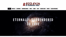 What Ecclesiaofburningones.com website looked like in 2020 (3 years ago)