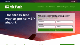 What Ezairpark.com website looked like in 2020 (3 years ago)
