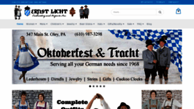 What Ernstlicht.com website looked like in 2020 (3 years ago)