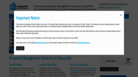 What Easyrent.ca website looked like in 2020 (3 years ago)