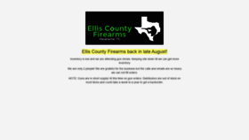 What Elliscountyfirearms.com website looked like in 2020 (3 years ago)