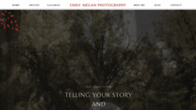 What Emilymeganphoto.com website looked like in 2020 (3 years ago)