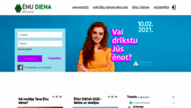 What Enudiena.lv website looked like in 2020 (3 years ago)