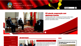 What Embaixadadeangola.pt website looked like in 2020 (3 years ago)