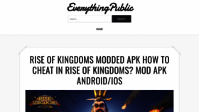What Everythingpublic.com website looked like in 2020 (3 years ago)