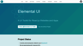 What Elemental-ui.com website looked like in 2020 (4 years ago)
