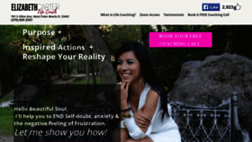 What Elizabethlifecoach.com website looked like in 2020 (3 years ago)