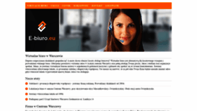 What E-biuro.eu website looked like in 2020 (3 years ago)