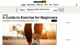What Exercise.about.com website looked like in 2020 (3 years ago)