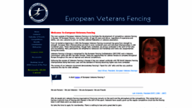 What European-veterans-fencing.com website looked like in 2020 (5 years ago)