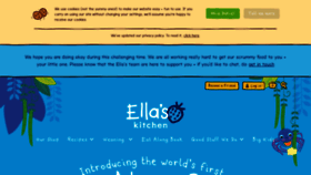 What Ellaskitchen.com website looked like in 2020 (3 years ago)