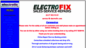 What Electrofix.com website looked like in 2020 (3 years ago)