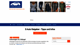 What E-auto-journal.de website looked like in 2020 (3 years ago)