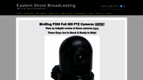 What Easternshorebroadcasting.com website looked like in 2020 (3 years ago)