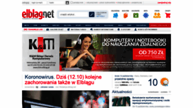 What Elblag.net website looked like in 2020 (3 years ago)