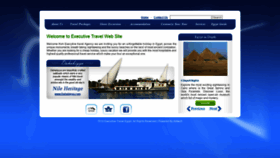 What Executivetravelegypt.com website looked like in 2020 (3 years ago)