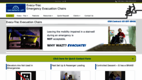 What Evacutrac.com website looked like in 2020 (3 years ago)
