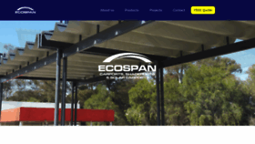 What Ecospan.co.za website looked like in 2020 (3 years ago)