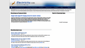 What Electricity.com website looked like in 2020 (3 years ago)