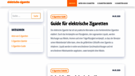 What Elektrische-zigarette.eu website looked like in 2020 (3 years ago)