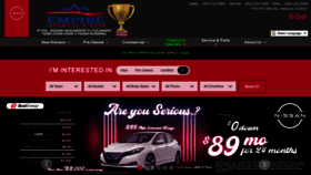 What Empirelakewoodnissan.com website looked like in 2020 (3 years ago)