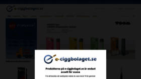 What E-ciggbolaget.se website looked like in 2020 (3 years ago)