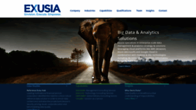 What Exusia.com website looked like in 2020 (3 years ago)