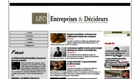 What Entreprises-et-decideurs.fr website looked like in 2020 (3 years ago)