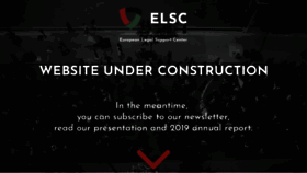What Elsc.support website looked like in 2020 (3 years ago)
