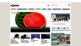 What Excite.it website looked like in 2020 (4 years ago)