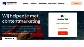 What Engagementmedia.nl website looked like in 2020 (3 years ago)
