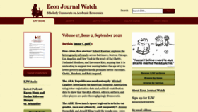 What Econjwatch.org website looked like in 2020 (3 years ago)