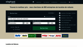 What Elephantcarhire.fr website looked like in 2020 (3 years ago)