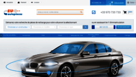 What Euautopieces.fr website looked like in 2020 (3 years ago)