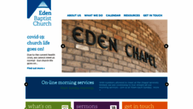 What Eden-cambridge.org website looked like in 2020 (3 years ago)