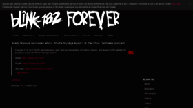 What En.blink182forever.com website looked like in 2020 (3 years ago)