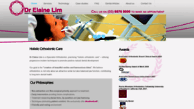 What Elainelimorthodontist.com.au website looked like in 2020 (3 years ago)
