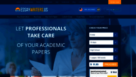 What Essaywriters.us website looked like in 2020 (5 years ago)
