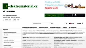 What E-elektromaterial.cz website looked like in 2020 (3 years ago)