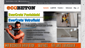 What Ecobeton.at website looked like in 2020 (3 years ago)