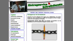 What Eintragservice-schreibdienste.de website looked like in 2020 (3 years ago)