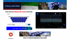 What Embassyabudhabi.com website looked like in 2020 (3 years ago)