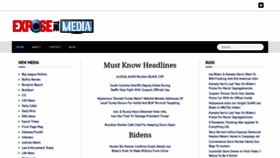 What Exposethemedia.com website looked like in 2020 (3 years ago)