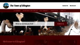 What Ellington-ct.gov website looked like in 2020 (3 years ago)