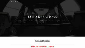 What Eurokreations.com website looked like in 2020 (3 years ago)