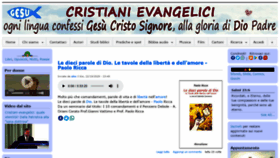 What Evangelici.info website looked like in 2020 (3 years ago)