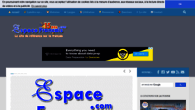 What Espacefrancais.com website looked like in 2020 (3 years ago)
